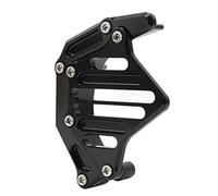 Keenso Sprocket Guard Cover Aluminum Alloy Front Sprocket Guard Cover Strong Chain Protection Easy Installation Decorative Black Replacement for 2018 2021