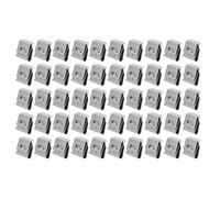 Keenso Stainless Steel Cable Clip, 2 Wire Holder | Durable material, Easy installation, Suitable for solar panel, 50 pcs in pack