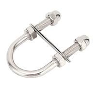 Keenso Stainless Steel Marine U Bolts SPIEGEL POLISHED BOAT Bogen Rear Accessories M10x95x45mm