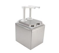 Keenso Stainless Steel -Sauce -Dispensary Pump for Safe and Easy Work for The Kitchen House, 35 Ml Press Capacity for Various and Sauces (1L Double Pump)