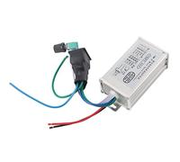Keenso Stepless DC Motor Controller 10A PWM Controller for 9 to 60 V Power Supply, Easy to Use with Potentiometer Switch, Ideal for RC Automotor Control (DC9-60V)
