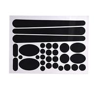 Keenso Stickers, Bike Stickers Decals Bike Frame Protective Stickers Cycling Chainstay Frame Sticker Protector Kit (Black) Cycling Riding