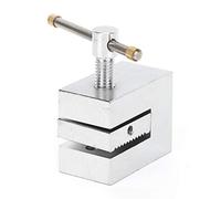 Keenso Straight Single Tooth Clamp Durable Push-Pull Force Fixture for Tensile Testing of Various Materials, Stainless Steel, 500N, 4mm Opening