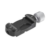 Keenso Sturdy Black Mini Clamp Extender with Cold Shoe for L Bracket Arrow Storage Case Plate for Content Creators