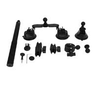 Keenso Suction Cup Mount，Triple Suction Cup Car Mount Kit, 45.28in Selfie Stick with Dual Ball Head for Action Camera, for Vehicle Hood Windshield Mounting