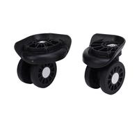 Keenso Suitcase Wheels 1 Pair Universal Shock Absorption Luggage Wheels Replacement for Trolley