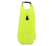 Keenso Swim Buoy Inflatable PVC Open Water Float with Waterproof Storage Compartment 60 X 28 Cm High Visibility Rest Support for Adult Swimmers Training River Lake
