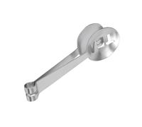 Keenso Teabag Squeezer Strainer Grip Spoon for Tea and Coffee, 12CM Stainless Steel Clamp/Holder for Flavor Extraction, Lightweight Tool for Home Kitchen