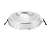 Keenso Thai BBQ Grill Pan Versatile Even Heating Aluminum Hot Pot Grill Charcoal Pan for Indoor Outdoor Small/Medium Family Gathering (30cm/11.81in Original Color)