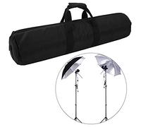 Keenso Thickened Monopod Bag Protective Portable Case for Camera Tripod Umbrella Light Stand Slide Rail Bracket with Shoulder Strap for Outdoor Shooters Nylon Black 23.62" (80cm)