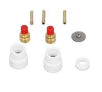 Keenso TIG Gas Lens Kit, 12 Pcs Compatible Set