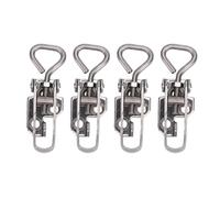 Keenso Toggle Latch Clamp, 304 Stainless Steel Adjustable Locking Hasp, with Polished Finish and 300 Lbs Holding Capacity, for Tool Box Cabinet Door Smoker Lid Jig Case Trunk
