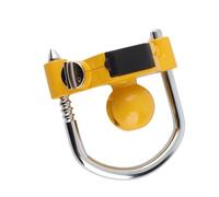 Keenso Trailer Coupler Lock with 4-Digit Combination | Aluminum alloy, Adjustable design for 1-7/8in, 2in, 2-5/16in couplers, High visibility yellow