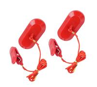 Keenso Treadmill Emergency Stop Magnet Key, 2PCS Running Machine Safety Key with Dual Prongs Design for Most Treadmills Universal Auto Stop
