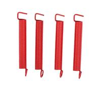 Keenso Tremolo Springs Polymer Coated Carbon Steel Guitar Tremolo Springs 4Pcs Noise Reducing Replacement for Electric Guitar Bass Bridge System Players Repair Setup (Red)