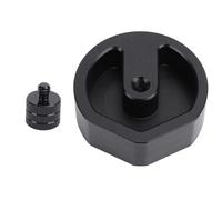 Keenso Tripod Mount Adapter, Aluminum Alloy for RV Trailer (Black)