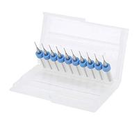 Keenso Tungsten Carbide Micro Drill Bits Cleaning Nozzle PCB Kit for 3D Printer Parts 0.5mm 10pcs