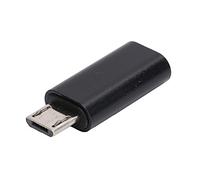 Keenso Type-C Converter Adapter Fast Transmission Mobile Phone Data Line for Type-C Female to Micro Male, Plug and Play for Convenient Use, Aluminum Alloy Material (Black)