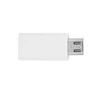 Keenso TypeC Female to Micro USB Male Transfer Adapter Fast Charging Converter for Android Devices, Durable ABS Material, Plug and Play, for All Type-C Devices (White)