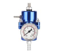 Keenso Universal Adjustable Fuel Pressure Regulator FPR Kit with Gauge Hose 0-40psi - Aluminum Alloy Fuel valves and accessories