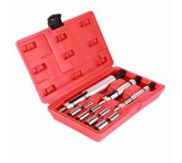 Keenso Universal Clutch Alignment Tool Kit Metal Clutch Alignment Tool Set 11PCS with 8 Spigot Adaptors and 3 Expanding Mandrels for Disc Centering Auto Repair Mechanics