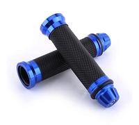 Keenso Universal CNC Aluminum Alloy 7/8'' Motorcycle Handlebar Grips, Non-Slip & Shock Absorption, Easy to Install, Blue