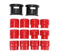 Keenso Universal Motorcycle Fork Seal Driver Tool Kit, 14PCs ABS and Carbon Steel Adapters with 6 Sizes 35 36 40 41 42 43 45 46 47 48 49 50mm, for Most Traditional and Inverted Front