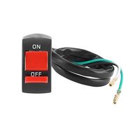 Keenso Universal Motorcycle Headlight Switch Plastic Handlebar Light Button DC12V 10A for 22 to 25mm Bars with 2 Push Buttons 50cm Cable for Riders Lighting Control