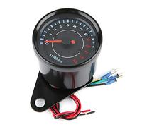 Keenso Universal Motorcycle Tachometer,DC 12V Motorcycle LED Backlight Tachometer Electronic Tach Meter Gauge Universal Speedometer