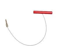 Keenso Valve Stem Removal Tool, Ergonomic Aluminum Handle with Comfortable Grip Steel Wire Construction for Dirt Bike ATV UTV and Motorcycle Tubes (Red)