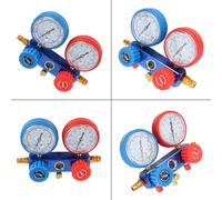 Keenso Various Set for Testing R134A Automotive Climate System, Large Clear Double Measuring Devices, Sealing Discs, Hanging Hooks