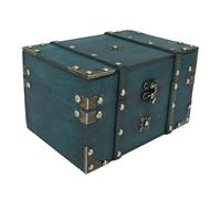 Keenso Vintage Wooden Treasure Treasure Box for Jewelry Storage and Organization for Inputs and Make -up Tables (Green)