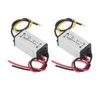 Keenso Voltage Converter Aluminum Alloy Voltage Regulator DC 8V to 50V to 5V 3A 15W IP68 with 91 Percent Efficiency for Car Ship Yacht Railway Aviation