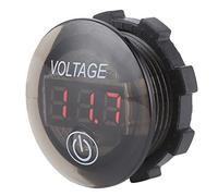 Keenso Voltmeter LED Digital Voltage Meter PC Touch Switch 12V 24V 3 (Red)