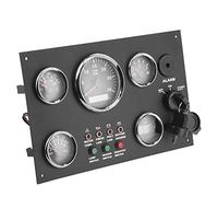 Keenso Water Temperature Meter, 12V/24V Gauge Cluster Oil Pressure Level Water Temperature Voltage Display with Ignition Keys