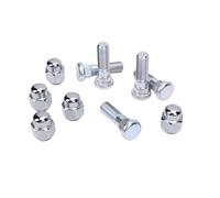 Keenso Wheel Hub Stud Nut Kit, Replacement for Ascent Crosstrek Legacy Outback, with M12 X 1 25 Thread 26x19mm Nut 48mm Stud, Steel Construction 5 Pairs