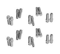 Keenso Wheel Stud Conversion Kit, Heat Treated Steel Wheel Screw Adapter 32mm Shank 50mm Length, Black Zinc Plated 20PCS for Change on A4 A5 A6 Q5 Q7 X3 X5 (M14*1.25-M12*1.5)