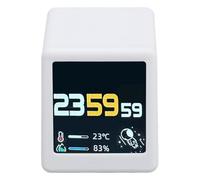 Keenso WiFi Desktop Clock Simple Control Time Weather Display for Easy Network Connection Dormitory Kitchen Material: PC, ABS