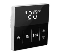 Keenso WIFI Thermostat, Intelligent Remote Control, Digital Display, Programmable Thermostat for Home, Hotel, ABS Material (Black)