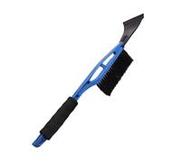 Keenso Windshield Brush, 2 in 1 Snow Brush with Squeegee Ice Scraper Foam Grip Anti-Freeze Snow Shovel for Car Truck SUV MPV Windshield Glass Ice Remover (Blue)