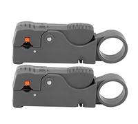 Keenso Wire Stripping Tool Double Shovel/Wing Design Cable Stripper Set Practical Use for TV Cable Monitoring Set of 2
