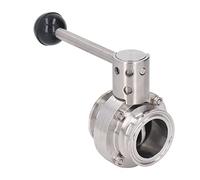 Keenso Women's Clamp Valve - Durable 304 Stainless Steel Material Easy to Connect to The Fast Clamping Switch PN1.6 Print, 150 ℃ Temperature Versatile, Dairy Products, Beer Industry (38mm /