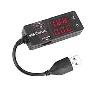 Keenso YB26VA USB Detector Voltmeter Amperemeter for Charging and Testing USB (Homochromy Plugged in and Not Rotating)