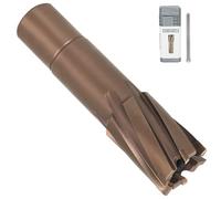 KEENTECH Carbide-Tipped Annular Cutter, 15/16" Diameter x 2" Depth 3/4" Weldon Shank, TCT Mag Drill Bit with Advanced PVD Nano-Coating for Faster, Smoother, Longer-Service Life Cutting Harder Metal