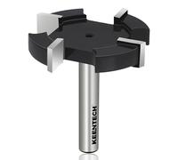 KEENTECH CNC Spoilboard Surfacing Router Bits, 1/4” Shank 1-1/2” Dia 3/10” Cutting Depth, YG6X, Wood