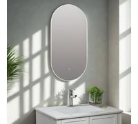 Keenware Kbm-366 Orion Oval Led Backlit Bathroom Mirror