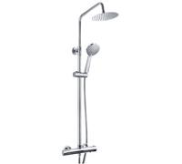 Keenware Kbs-173 Raglan Chrome Overhead Shower System: Round