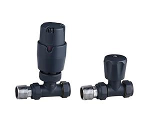 Keenware KRA-196 Thermostatic Radiator Valve, Anthracite Grey