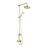 Keenware Modern Edwardian Ludgate Shower System: Brushed Brass