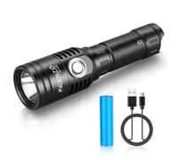KEENZO 1602 LED Torch Super Bright White Light Tactical Handheld Torches, IP65 Waterproof Flashlight Spotlight for Outdoor Hiking Camping Searchlight, etc